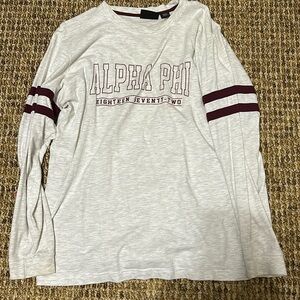 Long sleeve Alpha Phi shirt